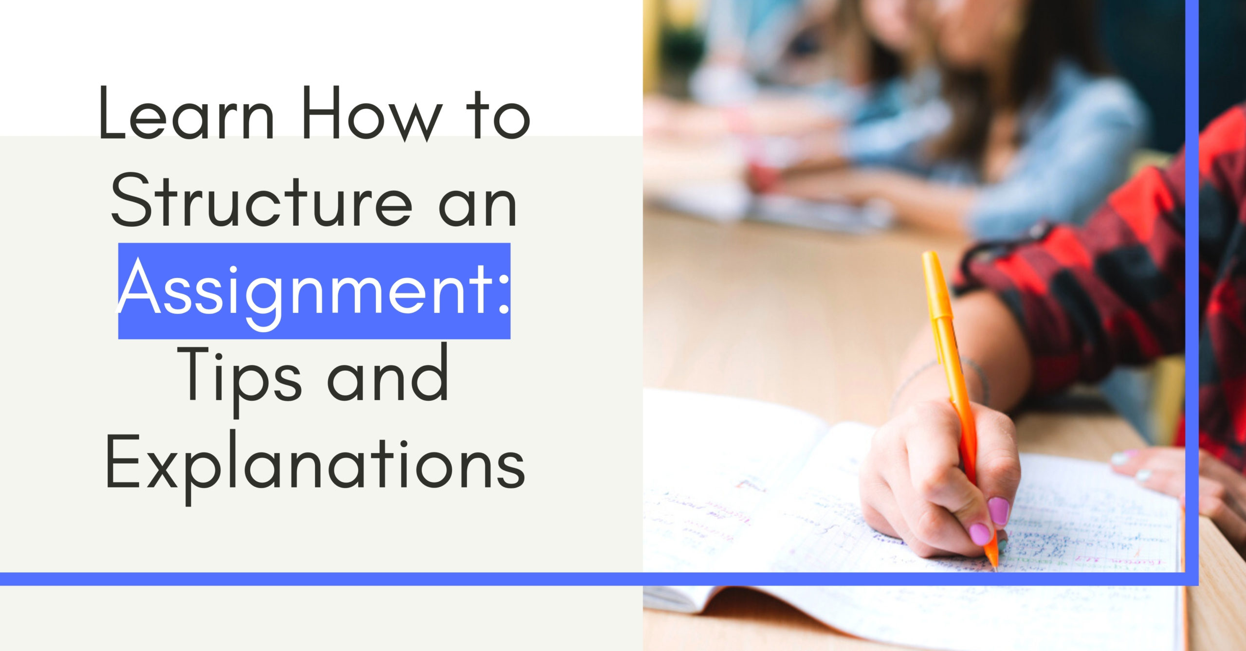 Learn How to Structure an Assignment Tips and Explanations